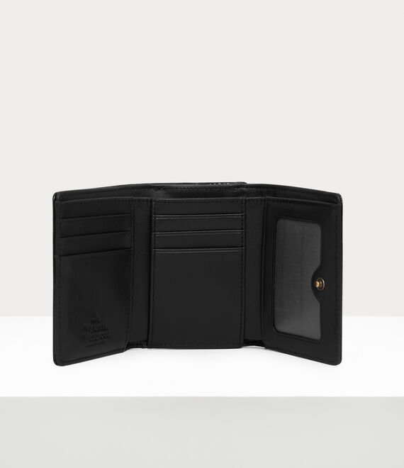 Vivienne Westwood Lizard small frame wallet in black